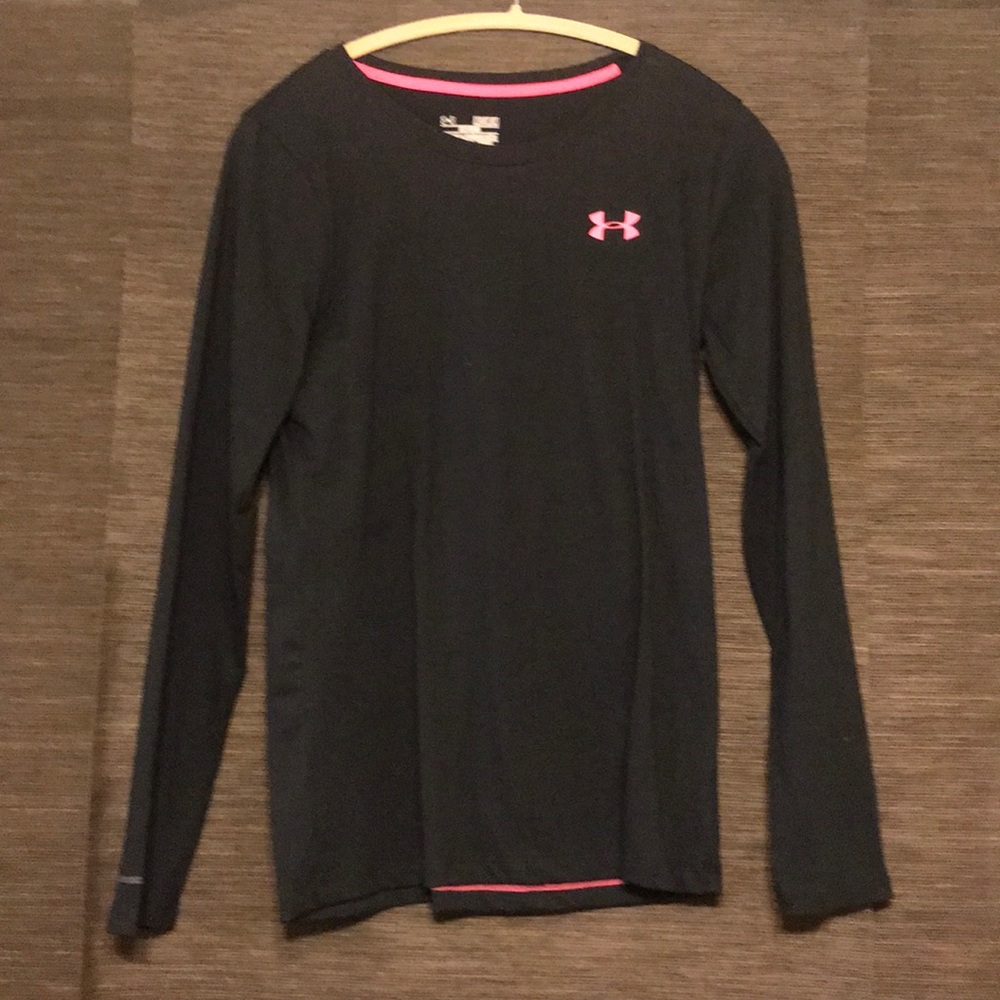 Pink breast cancer under armour shirt
